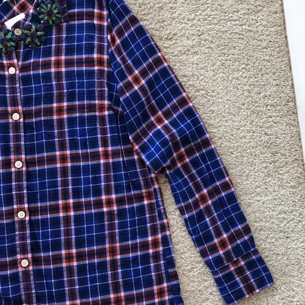J. Crew Boy Fit Flannel Shirt - Picture 4 of 5